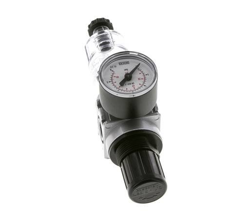 Filter-Regulator G1/4'' 1450 l/min 0.1-3.0bar/1-44psi Semi-Auto 40 mm Pressure Gauge Polycarbonate Multifix 0