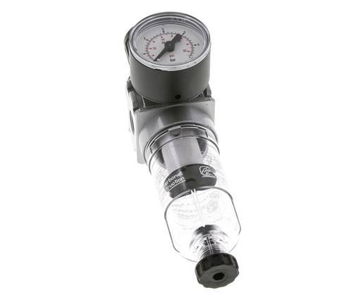 Filter-Regulator G1/4'' 1450 l/min 0.1-3.0bar/1-44psi Semi-Auto 40 mm Pressure Gauge Polycarbonate Multifix 0