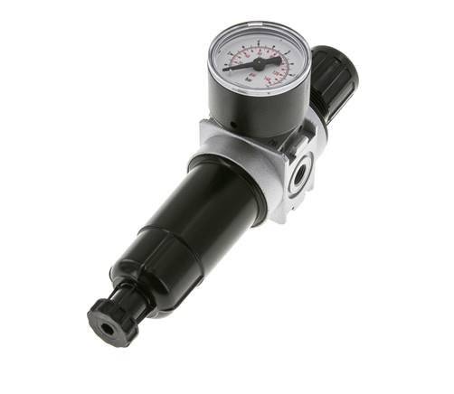 Filter-Regulator G1/8'' 1450 l/min 0.2-6.0bar/3-87psi Semi-Auto 40 mm Pressure Gauge Metal Multifix 0