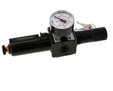 Filter-Regulator G1/4'' 1600 l/min 0.5-16.0bar/7-232psi Semi-Auto Cylinder Lock Metal Multifix 1