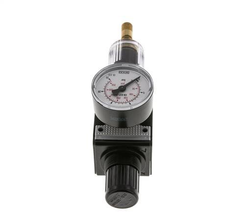 Filter-Regulator G1/4'' 1600 l/min 0.5-16.0bar/7-232psi Auto Polycarbonate Multifix 1