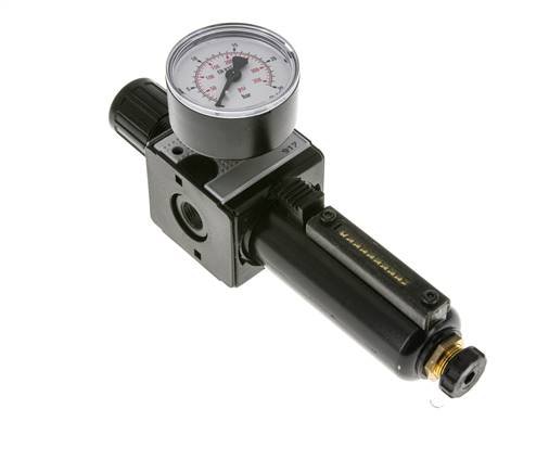 Filter-Regulator G1/4'' 1600 l/min 0.5-16.0bar/7-232psi Semi-Auto Metal Multifix 1