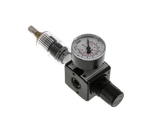 Filter-Regulator G1/4'' 1600 l/min 0.2-6.0bar/3-87psi Auto (Closed Without Pressure) Polycarbonate Multifix 1