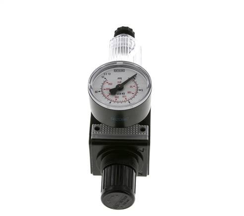 Filter-Regulator G3/8'' 1600 l/min 0.5-16.0bar/7-232psi Semi-Auto Polycarbonate Multifix 1