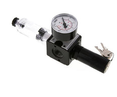 Filter-Regulator G3/8'' 1600 l/min 0.1-3.0bar/1-44psi Semi-Auto Cylinder Lock Polycarbonate Multifix 1