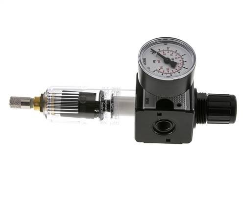 Filter-Regulator G1/4'' 1600 l/min 0.2-6.0bar/3-87psi Auto (Closed Without Pressure) Polycarbonate Multifix 1
