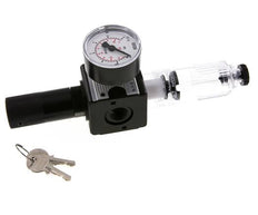 Filter-Regulator G3/8'' 1600 l/min 0.1-3.0bar/1-44psi Semi-Auto Cylinder Lock Polycarbonate Multifix 1