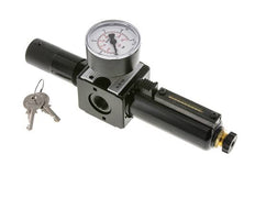 Filter-Regulator G3/8'' 1600 l/min 0.5-16.0bar/7-232psi Semi-Auto Cylinder Lock Metal Multifix 1