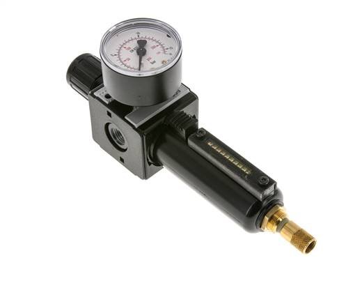 Filter-Regulator G1/4'' 1600 l/min 0.5-10.0bar/7-145psi Auto Metal Multifix 1