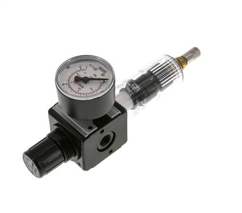 Filter-Regulator G1/4'' 1600 l/min 0.5-10.0bar/7-145psi Auto (Closed Without Pressure) Polycarbonate Multifix 1