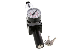 Filter-Regulator G1/4'' 1600 l/min 0.2-6.0bar/3-87psi Semi-Auto Cylinder Lock Polycarbonate Multifix 1