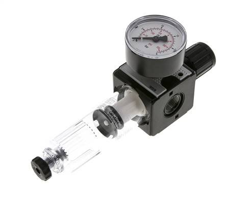 Filter-Regulator G3/8'' 1600 l/min 0.5-16.0bar/7-232psi Semi-Auto Polycarbonate Multifix 1