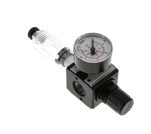 Filter-Regulator G3/8'' 1600 l/min 0.5-16.0bar/7-232psi Semi-Auto Polycarbonate Multifix 1