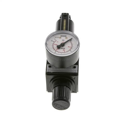 Filter-Regulator G3/8'' 1600 l/min 0.5-10.0bar/7-145psi Semi-Auto Metal Multifix 1