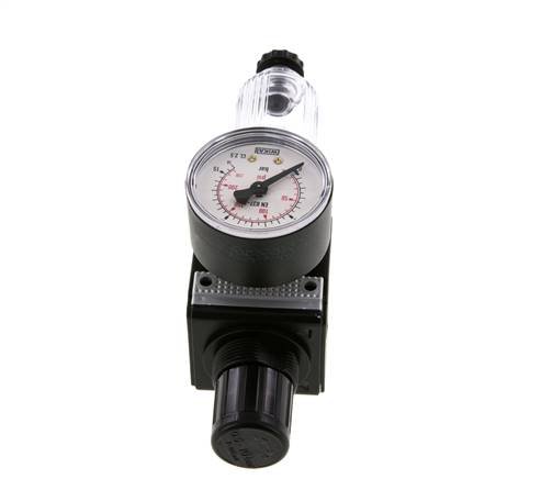 Filter-Regulator G3/8'' 1600 l/min 0.5-10.0bar/7-145psi Semi-Auto Polycarbonate Multifix 1