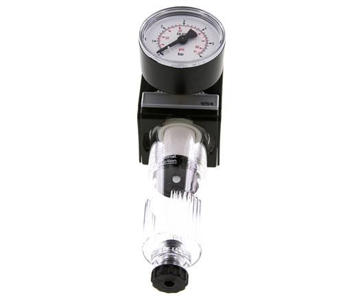 Filter-Regulator G3/8'' 1600 l/min 0.1-3.0bar/1-44psi Semi-Auto Polycarbonate Multifix 1