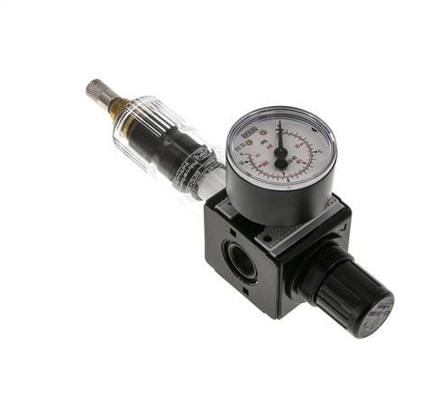 Filter-Regulator G3/8'' 1600 l/min 0.5-10.0bar/7-145psi Auto (Closed Without Pressure) Polycarbonate Multifix 1