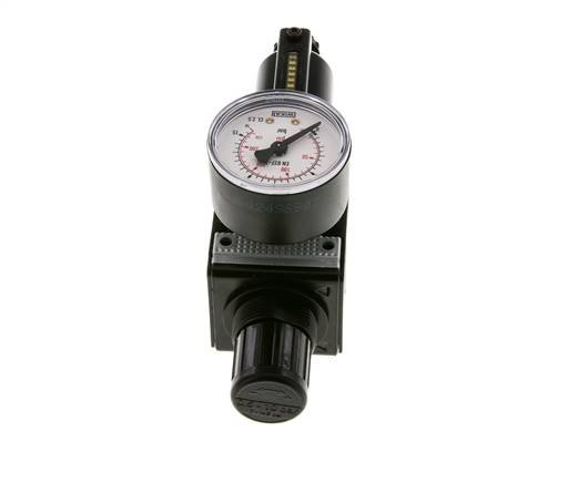 Filter-Regulator G1/4'' 1600 l/min 0.5-10.0bar/7-145psi Semi-Auto Metal Multifix 1