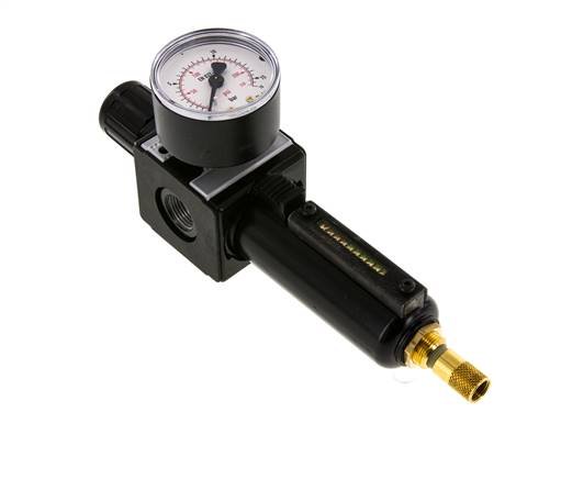 Filter-Regulator G3/8'' 1600 l/min 0.5-10.0bar/7-145psi Auto Metal Multifix 1