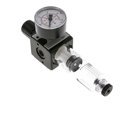 Filter-Regulator G1/4'' 1600 l/min 0.5-16.0bar/7-232psi Semi-Auto Polycarbonate Multifix 1