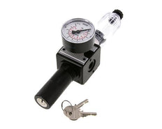 Filter-Regulator G1/4'' 1600 l/min 0.2-6.0bar/3-87psi Semi-Auto Cylinder Lock Polycarbonate Multifix 1