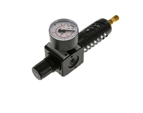 Filter-Regulator G3/8'' 1600 l/min 0.5-10.0bar/7-145psi Auto Protective Cage Polycarbonate Multifix 1