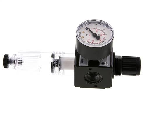 Filter-Regulator G3/8'' 1600 l/min 0.5-10.0bar/7-145psi Semi-Auto Polycarbonate Multifix 1