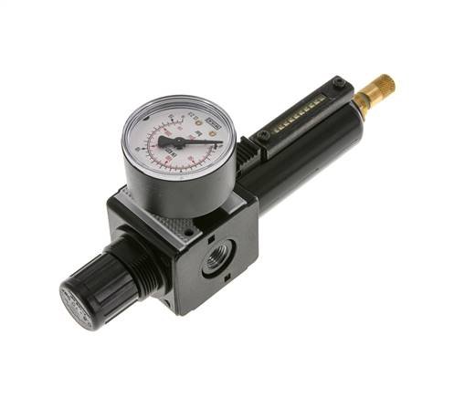 Filter-Regulator G1/4'' 1600 l/min 0.5-10.0bar/7-145psi Auto Metal Multifix 1