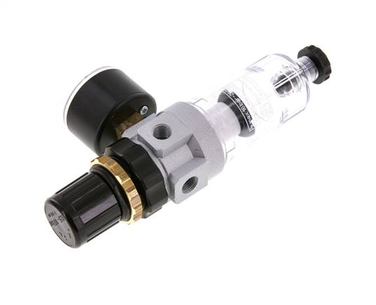 Filter-Regulator G1/8'' 350 l/min 0.5-3.0bar/7-44psi Semi-Auto Polycarbonate Standard 0