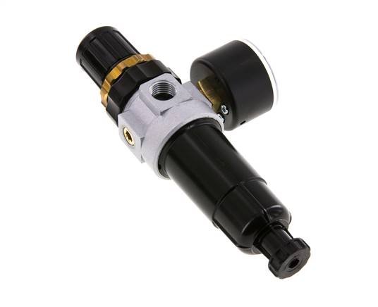 Filter-Regulator G1/4'' 350 l/min 0.5-16.0bar/7-232psi Semi-Auto Metal Standard 0