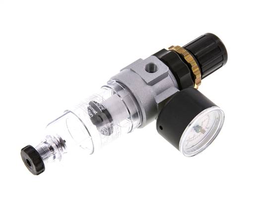 Filter-Regulator G1/8'' 350 l/min 0.5-3.0bar/7-44psi Semi-Auto Polycarbonate Standard 0