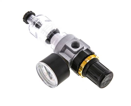 Filter-Regulator G1/4'' 350 l/min 0.5-16.0bar/7-232psi Semi-Auto Polycarbonate Standard 0