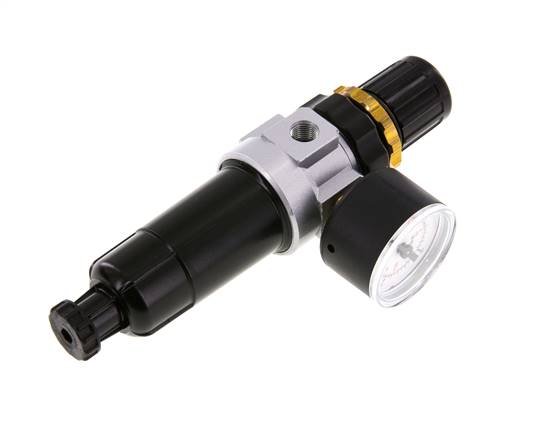 Filter-Regulator G1/8'' 350 l/min 0.5-16.0bar/7-232psi Semi-Auto Metal Standard 0