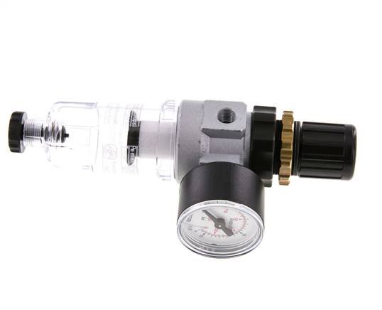 Filter-Regulator G1/8'' 350 l/min 0.5-3.0bar/7-44psi Semi-Auto Polycarbonate Standard 0