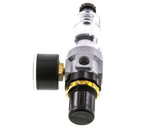 Filter-Regulator G1/4'' 350 l/min 0.5-10.0bar/7-145psi Semi-Auto Polycarbonate Standard 0