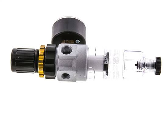 Filter-Regulator G1/4'' 350 l/min 0.5-16.0bar/7-232psi Semi-Auto Polycarbonate Standard 0
