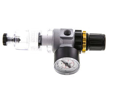 Filter-Regulator G1/4'' 350 l/min 0.5-3.0bar/7-44psi Semi-Auto Polycarbonate Standard 0