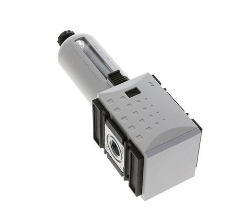 Filter 5microns G3/8'' 3500 l/min Semi-Auto Polycarbonate Futura 2