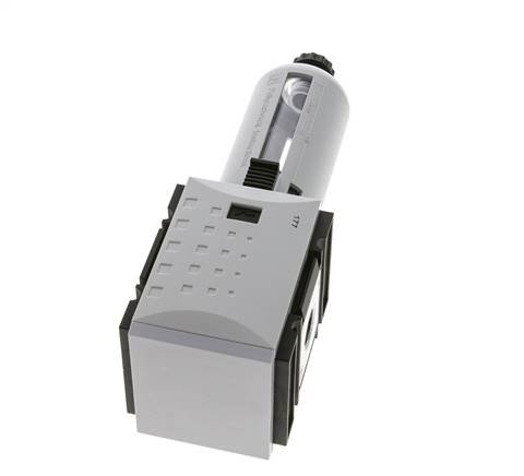 Filter 5microns G3/8'' 3500 l/min Semi-Auto Polycarbonate Futura 2