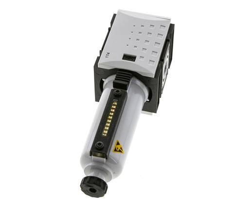 Filter 5microns G1/4'' 2200 l/min Semi-Auto Metal Futura 1