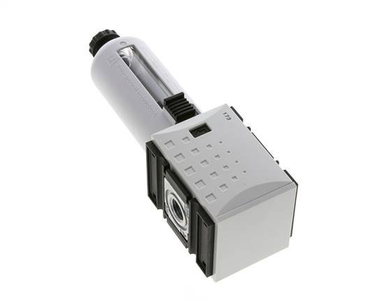 Filter 5microns G1/4'' 2200 l/min Semi-Auto Polycarbonate Futura 1