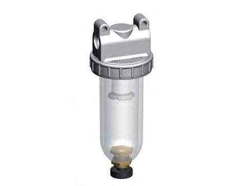 Filter 5microns G3/8'' 800 l/min Semi-Auto Polycarbonate Standard 1