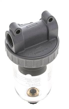 Filter 40microns G1/2'' 3100 l/min Semi-Auto Polycarbonate Standard 2