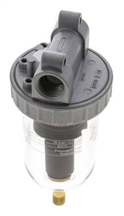 Filter 40microns G1/2'' 3100 l/min Auto Polycarbonate Standard 2