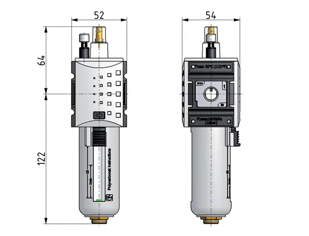 Lubricator G3/8'' Metal Futura 1