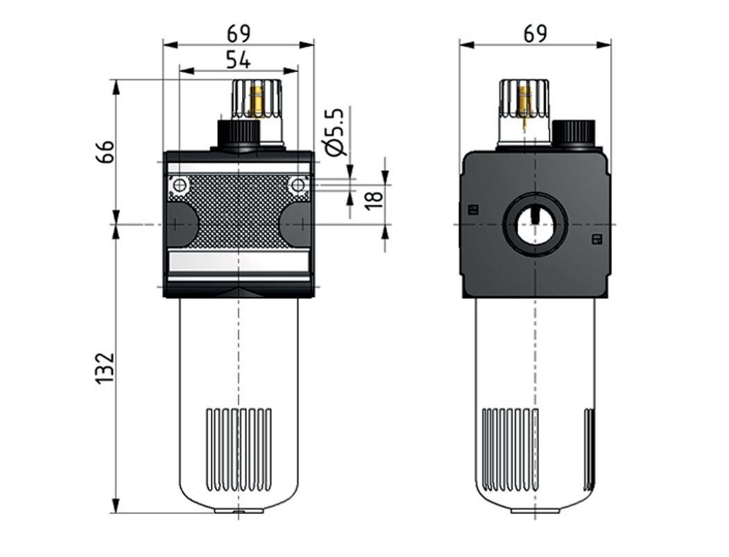 Lubricator G3/4'' Protective Cage Polycarbonate Multifix 2