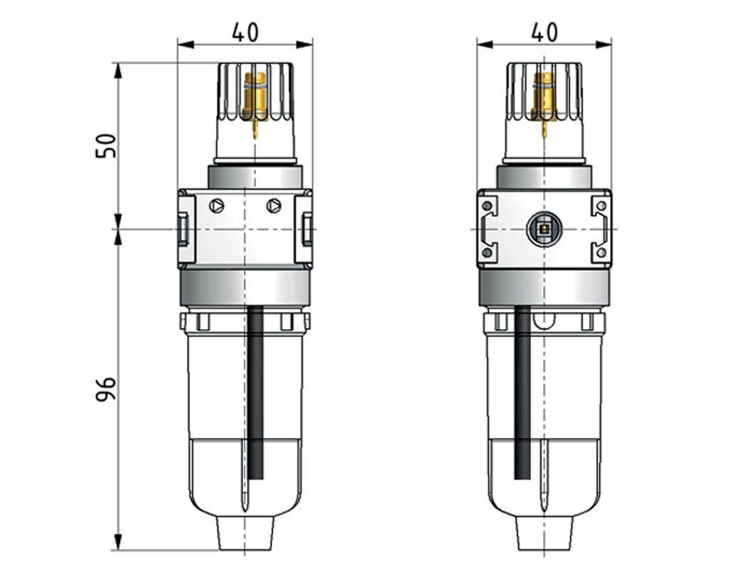 Micro Oil-Fog Lubricator G1/8'' Polycarbonate Multifix 0