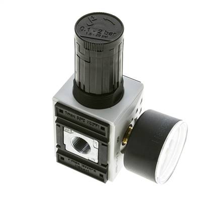 Precision Pressure Regulator for Manifold Assembly G1/4''&3/8'' 2500 l/min 0.1-2.0bar/1-29psi PA Futura 1