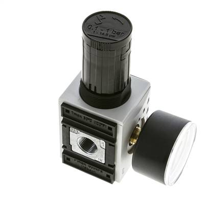 Pressure Regulator for Manifold Assembly G1/4''&3/8'' 2500 l/min 0.1-1.0bar/1-14psi PA Futura 1