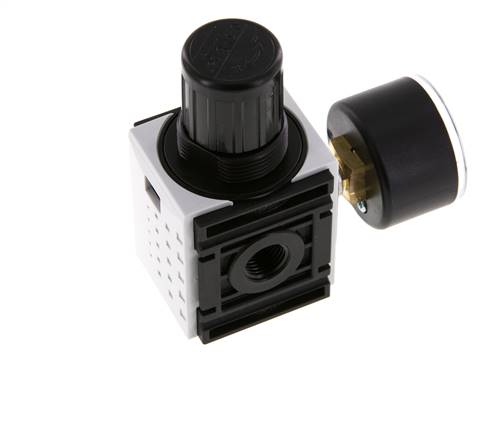 Pressure Regulator G1/4'' 1000 l/min 0.5-8.0bar/7-116psi PA 40 mm Pressure Gauge Futura 0